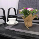 Set Mobilier de Gradina GardenLine cu Cadru Metalic - Masuta de Cafea + Banca + 2 Scaune - Gri