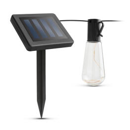 Sir de Lumini Solar cu Design Bec LED - 180 cm