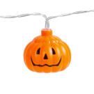 Ghirlanda LED de Halloween - Dovleac - 12 LED-uri - 2 x AA - 2 m