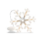 Ornament LED - Fulg de Zapada - 16 x 19 cm - Alb Cald - 3 x AA