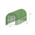 Folie Solar de Gradina - 4 x 2,5 x 2 m - Verde