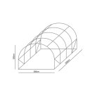 Folie Solar de Gradina - 6 x 3 x 2 m - Verde