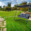 Balansoar de Gradina - Gri Antracit - 180 x 139 x 185 cm