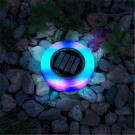 Lampa Solara LED cu Tarus - Rotunda - LED RGB Multicolor - 150 x 128 mm