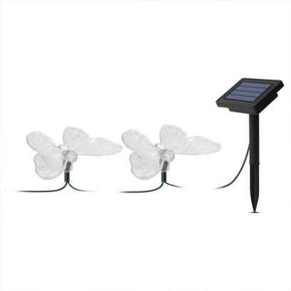 Lampa Solara LED - Fluturi - 2,9 m - 10 LED Multicolor