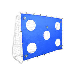 Poarta de Fotbal cu Plasa si Zone de Tintit - 240 x 170 x 85 cm