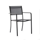 Scaun de Gradina GardenLine - 54 x 55 x 86 cm - Negru