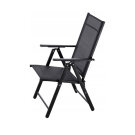 Scaun Pliabil de Gradina GardenLine - 60 x 58 x 100 cm - Negru - 2 buc
