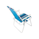 Scaun Pliabil de Camping - 75 x 51 cm - Dungi Albastre