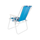 Scaun Pliabil de Camping - 75 x 51 cm - Dungi Albastre