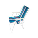 Scaun Pliabil de Camping - 75 x 51 cm - Dungi Albastre