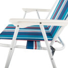 Scaun Pliabil de Camping - 75 x 51 cm - Dungi Albastre