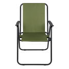 Scaun Pliabil de Camping cu Cotiere - 52 x 44 x 75 cm - Verde