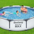 Set Piscina cu Cadru Metalic Bestway Steel Pro Max Ground Pool, cu Accesorii - 305 x 76 cm