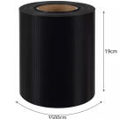 Banda PVC pentru Gard - 19 cm x 35 m - 450g/m2 - Negru