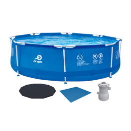 Set Piscina cu Cadru Metalic Enero si Accesorii - 360 x 76 cm