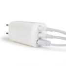 Adaptor Retea USB + Type-C PD45W cu Incarcare Rapida - Alb