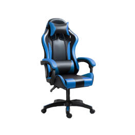 Scaun Gamer cu Perne - Negru-Albastru