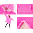 Patura-Hanorac 2 in 1 - Oversized - Roz Inchis