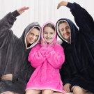 Patura-Hanorac 2 in 1 - Oversized - Roz Inchis