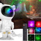 Proiector Lumina LED de Noapte, Model Astronaut, cu Telecomanda