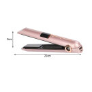Akkumulátoros hajvasaló powerbank funkcióval - Rózsaszín