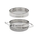 Dupla rozsdamentes acél méz szita 24 cm