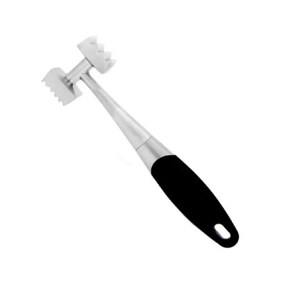 Fém húsklopfoló fekete nyéllel - 22 cm