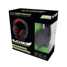 Gaming fejhallgató mikrofonnal - Esperanza Blackbird EGH400 - Piros