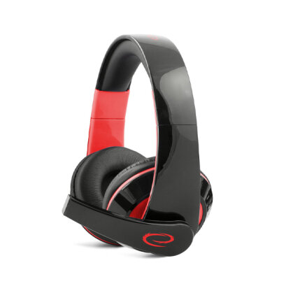 Gaming fejhallgató mikrofonnal - Esperanza Condor EGH300R - Piros