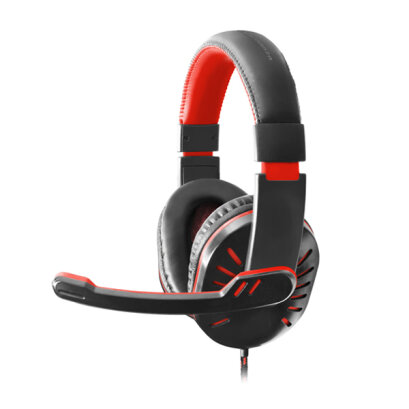 Gaming fejhallgató mikrofonnal - Esperanza Crow EGH330R - Piros