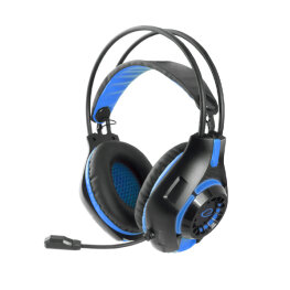 Gaming fejhallgató mikrofonnal - Esperanza Deathstrike EGH420B - Kék