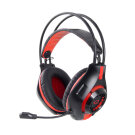 Gaming fejhallgató mikrofonnal - Esperanza Deathstrike EGH420R - Piros
