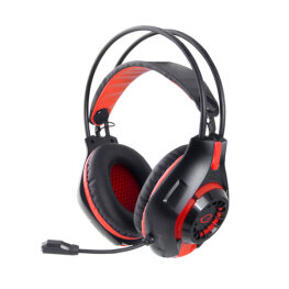 Gaming fejhallgató mikrofonnal - Esperanza Deathstrike EGH420R - Piros