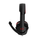 Gaming fejhallgató mikrofonnal - Esperanza Raven EGH310R - Piros