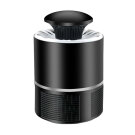 Hordozható elektromos szúnyogirtó LED fénnyel - 18,5x9x12 cm - Fekete