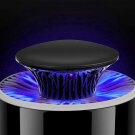 Hordozható elektromos szúnyogirtó LED fénnyel - 18,5x9x12 cm - Fekete