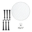 Kerti biztonsági háló - 8 x 8 m - 30g-m2