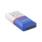 MicroSD USB kártyaolvasó - Esperanza EA134B - Kék