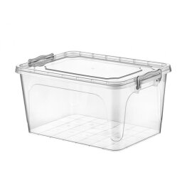 Négyszög alakú lapos tároló doboz - 25 L