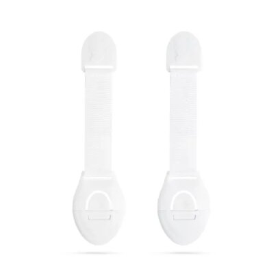 Öntapadós biztonsági gyerekzár ajtóra (2 db) - 21 cm - Fehér