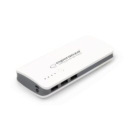 Powerbank - Esperanza Radium EMP106WE - 8000 mAh - Fehér, szürke