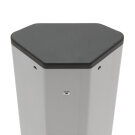 Sarokelosztó - 4 x 250V, 16A, 2 x USB - alumínium ház