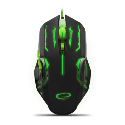Vezetékes gamer egér - Esperanza Apache EGM403G - Zöld