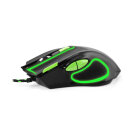 Vezetékes gamer egér - Esperanza Hawk EGM401KG - Fekete, Zöld