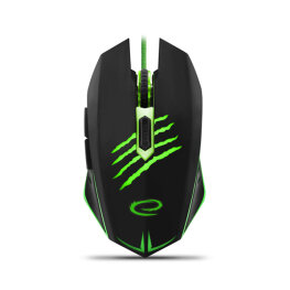 Vezetékes gaming egér háttérvilágítással - Esperanza Claw EGM209G - Zöld