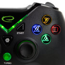 Vezetékes kontroller (PC, XBOX ONE, XBOX SERIES XS) - Esperanza Pirate EGG114K - Fekete
