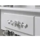 Masuta de Toaleta cu Oglinda Tripla, Iluminare LED si Scaun