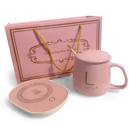 Set Incalzitor Electric pentru Cani, Cana Ceramica, Capac si Lingura