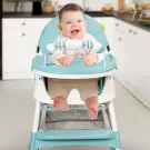 Scaun de Masa Bebe 3 in 1 - Reglabil, cu tava